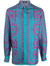 VERSACE GRAPHIC-PRINT SILK SHIRT