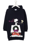 THE MARC JACOBS PEANUTS GRAPHIC-PRINT HOODED DRESS