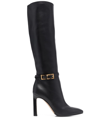 Sergio Rossi High Heel Buckled Boots In Black