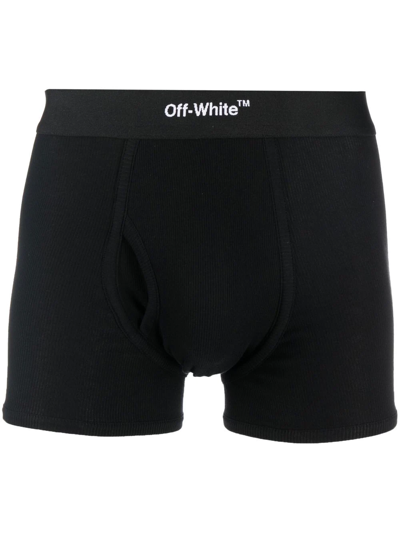 Off-white Helvetica Boxer Shorts Pack Of Three In Black