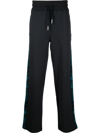 Missoni Zig-zag Panelled Drawstring Track Pants In 蓝色