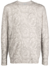 ETRO PAISLEY-PRINT KNITTED JUMPER