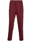 ETRO PLEATED WOOL-BLEND TROUSERS
