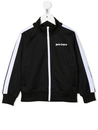 Palm Angels Logo-print Track Jacket In Black