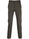 Pt Torino Charm-detail Tailored Trousers In 绿色