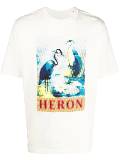 Heron Preston Bird Logo-print T-shirt In 白色
