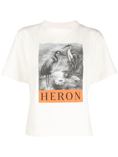 Heron Preston Bird Logo-print T-shirt In White