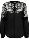 MICHAEL MICHAEL KORS FLORAL-EMBROIDERED CARDIGAN