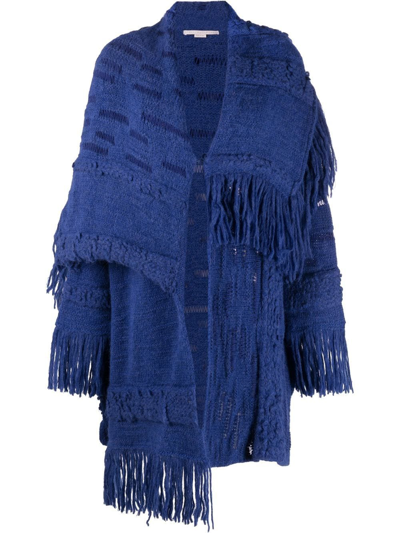 Stella Mccartney Cardi-coat In Jewel Blue