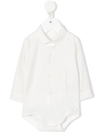 Il Gufo Long-sleeve Button-up Shortie In 白色