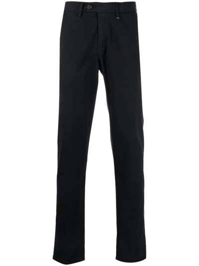 Canali Slim-fit Tailored Trousers In 蓝色