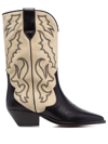 Isabel Marant Duerto Leather Cowboy Boots In Multi