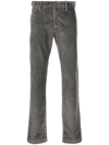 Jacob Cohen Straight-leg Corduroy Trousers In 灰色