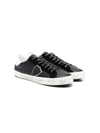 Philippe Model Logo-patch Low Top Sneakers In 黑色