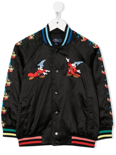 Stella Mccartney Kids' X Disney Fantasia Bomber Jacket In Black