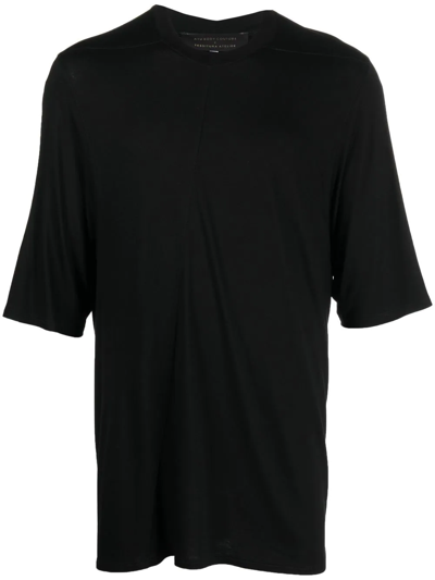 Atu Body Couture X Tessitura Crew Neck Short-sleeved T-shirt In Black