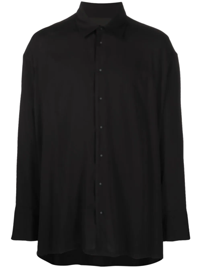 Atu Body Couture X Tessitura Classic Button-up Shirt In Black