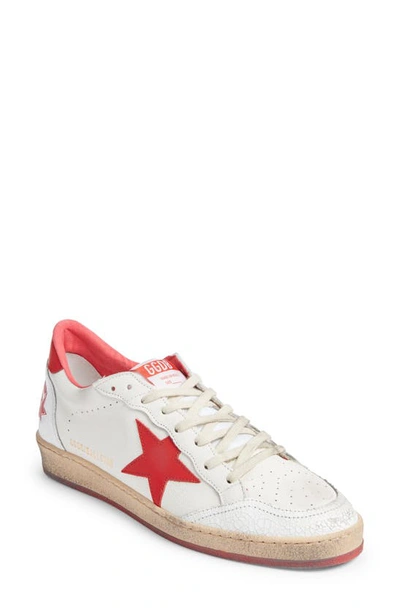 Golden Goose Ball Star Low Top Trainer In White