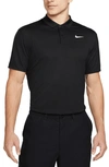 Nike Men's Court Dri-fit Tennis Polo In Black/ White