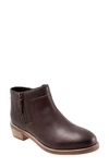 Softwalk Rubi Narrow Double Zip Ankle Bootie In Brown