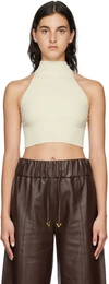 Aeron Lulu Ribbed Crop Top In Creme