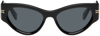 MARC JACOBS BLACK ICON CAT EYE SUNGLASSES