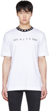 Alyx Logo-print Cotton T-shirt In Bianco
