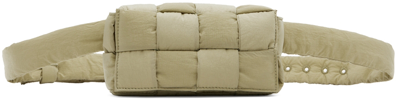 Bottega Veneta Khaki Padded Cassette Bag In 2919 Travertine