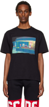 GCDS BLACK DINER T-SHIRT