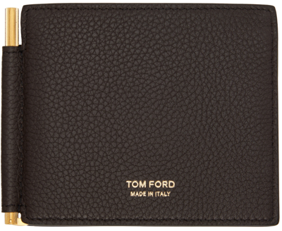 Tom Ford Brown Money Clip Wallet
