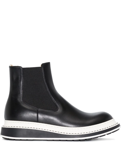 Loewe Platform Chelsea Boots In Black