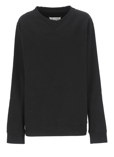 Maison Margiela Crewneck Knit Sweater In Blue