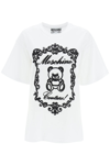 MOSCHINO MOSCHINO OVERSIZED T-SHIRT WITH TEDDY BEAR EMBROIDERY