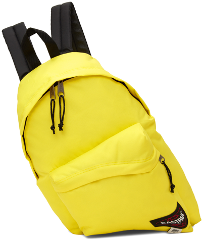 Mm6 Maison Margiela X Eastpak Asymmetric Logo-patch Backpack In Yellow