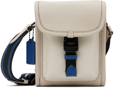 Coach Off-white Charter North/south Messenger Bag In Steam Multi