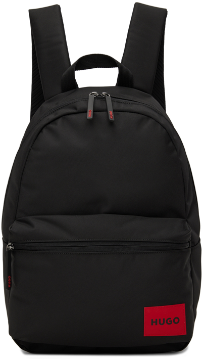 Hugo Black Ethon Backpack In 002 Black