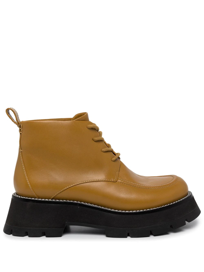 3.1 Phillip Lim / フィリップ リム Kate Lace-up Ankle Combat Boots In Nude
