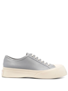 Marni Pablo Low-top Leather Sneakers In Grey