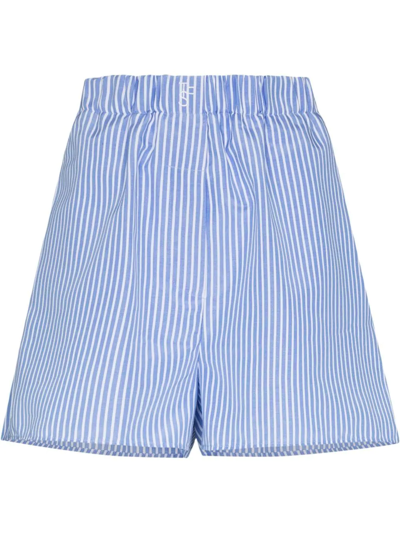 The Frankie Shop Blue Lui Striped Boxer Shorts