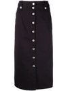 Isabel Marant Nilehora Straight Skirt In Black
