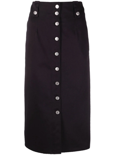 Isabel Marant Nilehora Straight Skirt In Black