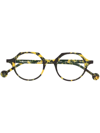 L.a. Eyeworks Round-frame Glasses In Yellow
