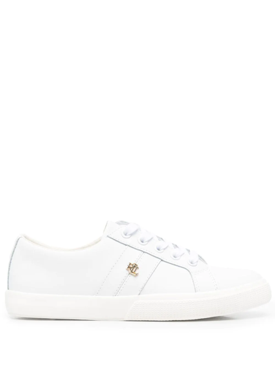 Lauren Ralph Lauren Janson Low-top Sneakers In White