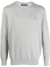 POLO RALPH LAUREN LOGO-EMBROIDERED COTTON-CASHMERE JUMPER