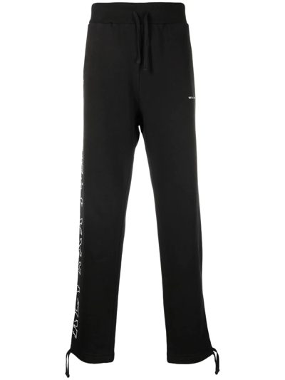 Alyx Logo-print Cotton Track Pants In Schwarz