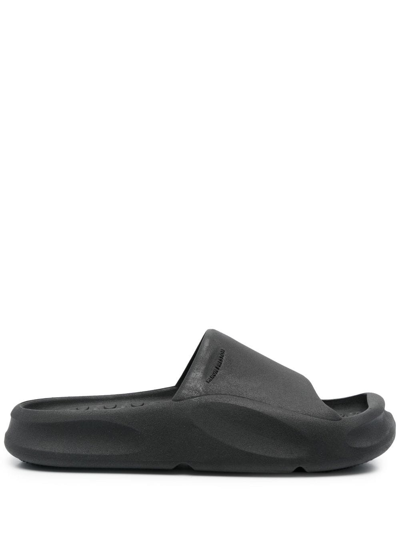Heron Preston Eco Molded Rubber Slide Sandals In Black