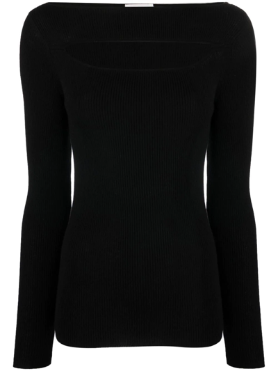 P.A.R.O.S.H CUT OUT-DETAIL KNITTED TOP