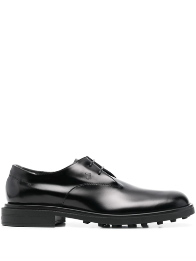 Tod's Koga Lace-up Oxford Shoes In Schwarz
