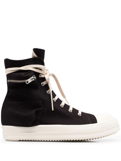 Rick Owens Drkshdw Porterville Cargo Sneakers In Black
