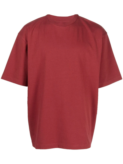 Jacquemus Red Le Papier 'le T-shirt Crabe' T-shirt In Print Crab Dark Red